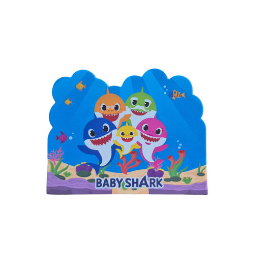 10 Piece Baby Shark Invite Cards