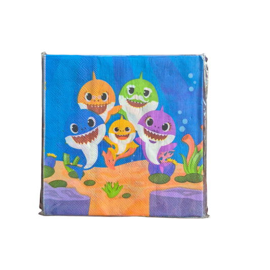 10 Piece Baby Shark Napkins