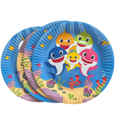 10 Piece Baby Shark Plates