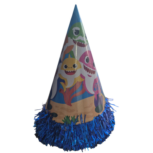 10 Piece Baby Shark Party Hats