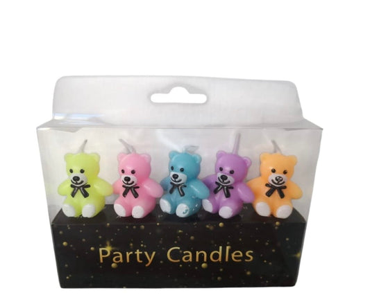 5 pieces Teddy Candle