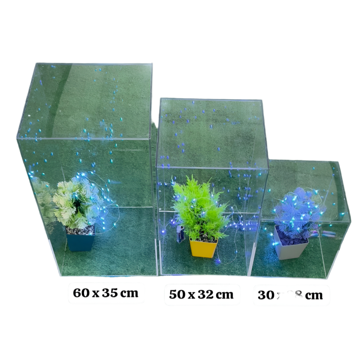 3 Piece Clear Acrylic Set