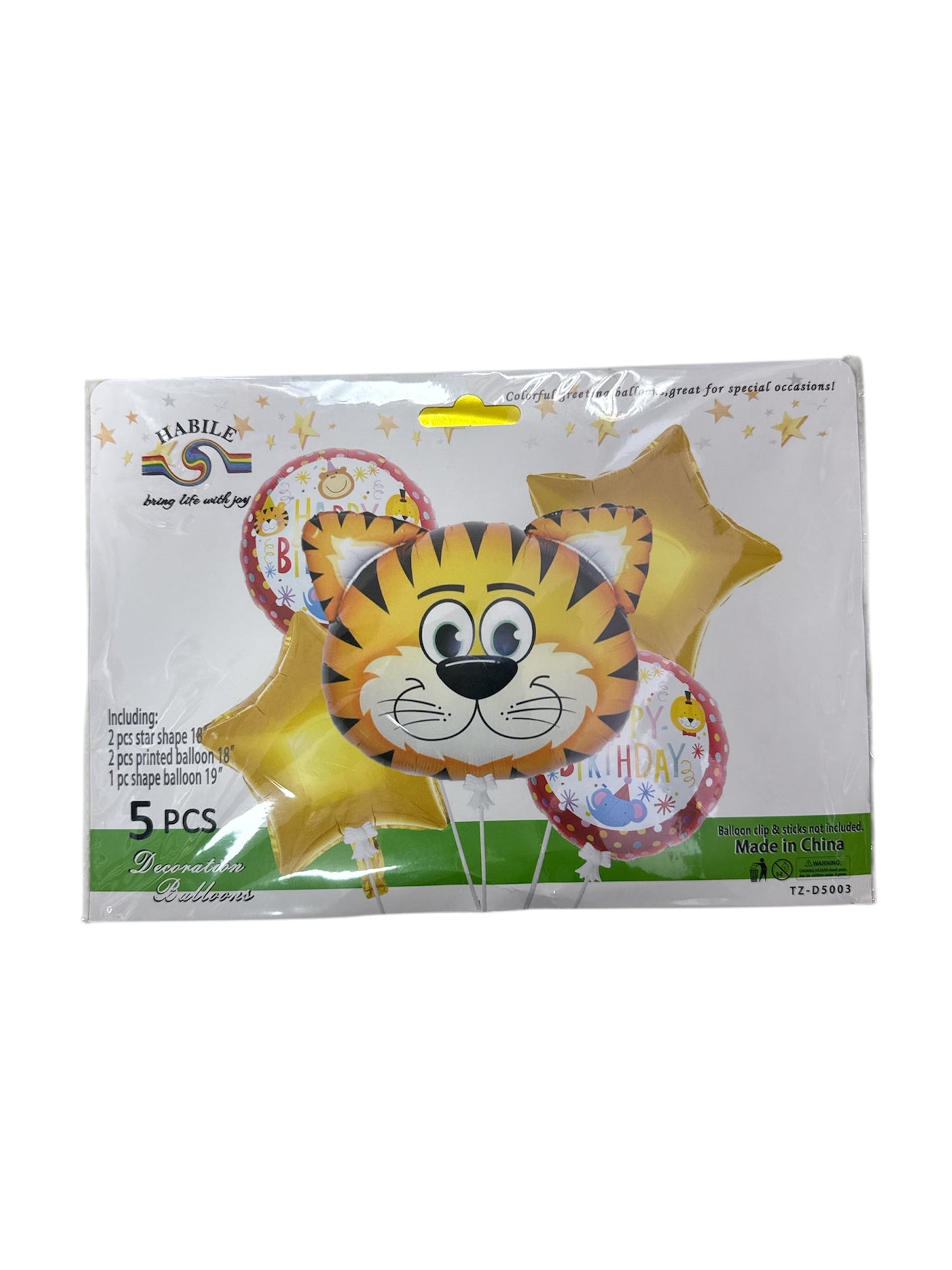 5 Piece Balloon Set
