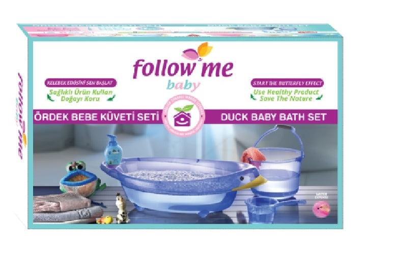 Follow Me - Baby Duck Bath Tub 3 Piece Set