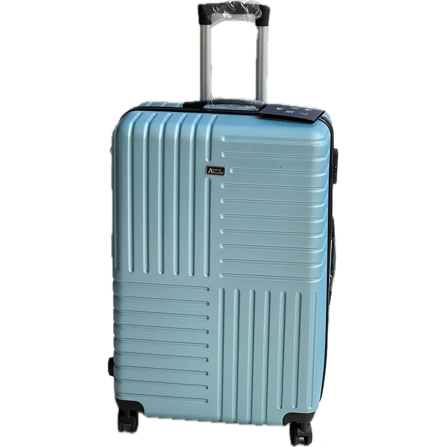 American Traveller Ice Blue Suitcase Set