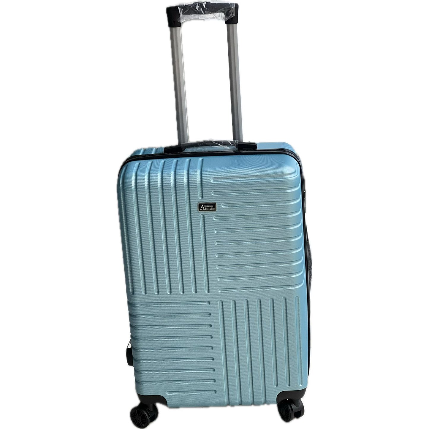 American Traveller Ice Blue Suitcase Set