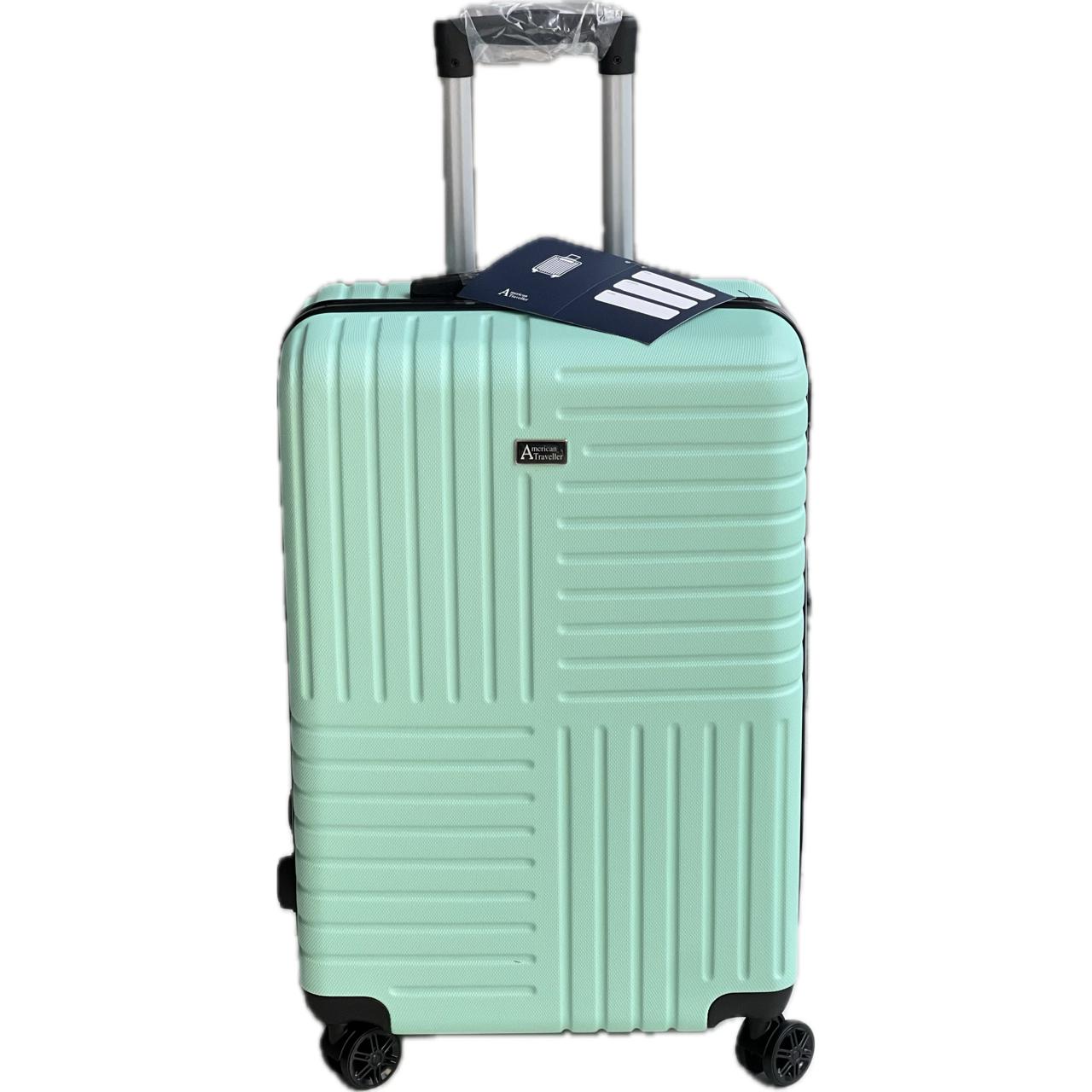 American Traveller Light Green Suitcase Set