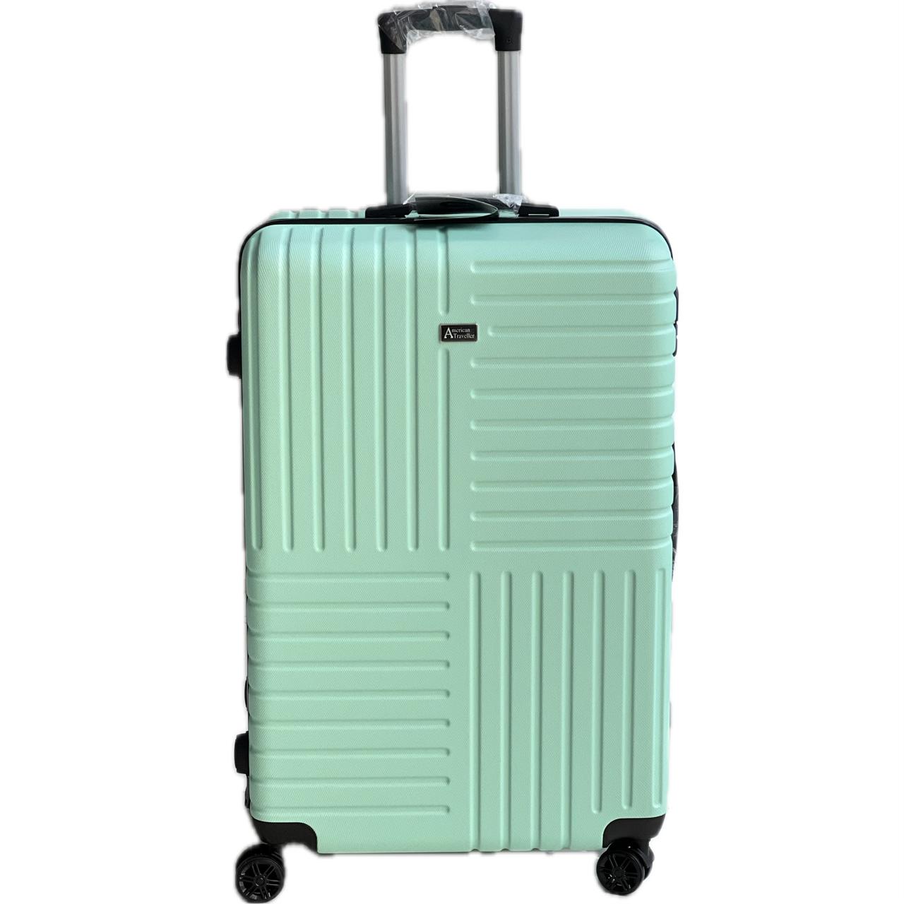 American Traveller Light Green Suitcase Set