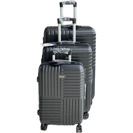 American Traveller Black Suitcase Set