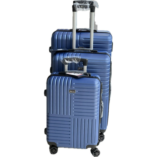 American Traveller Navy Blue Suitcase Set