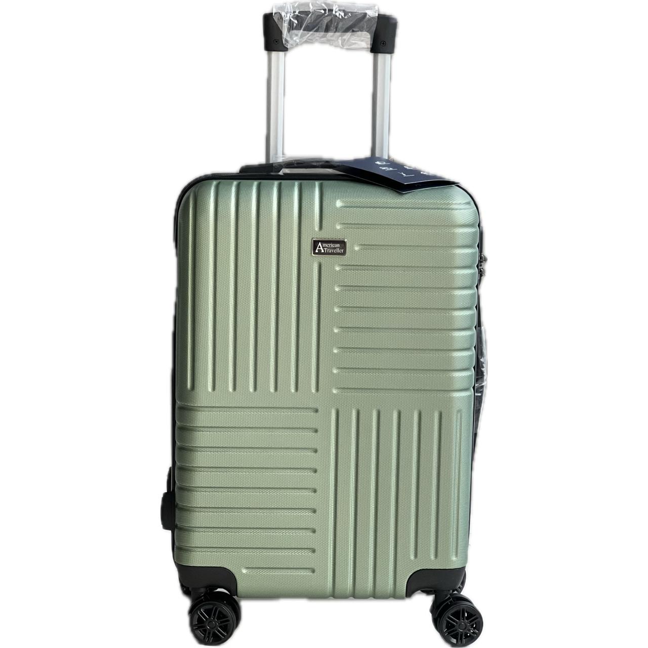 American Traveller Army Green Suitcase Set