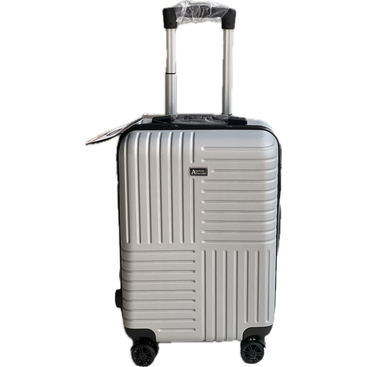 American Traveller Silver Suitcase Set