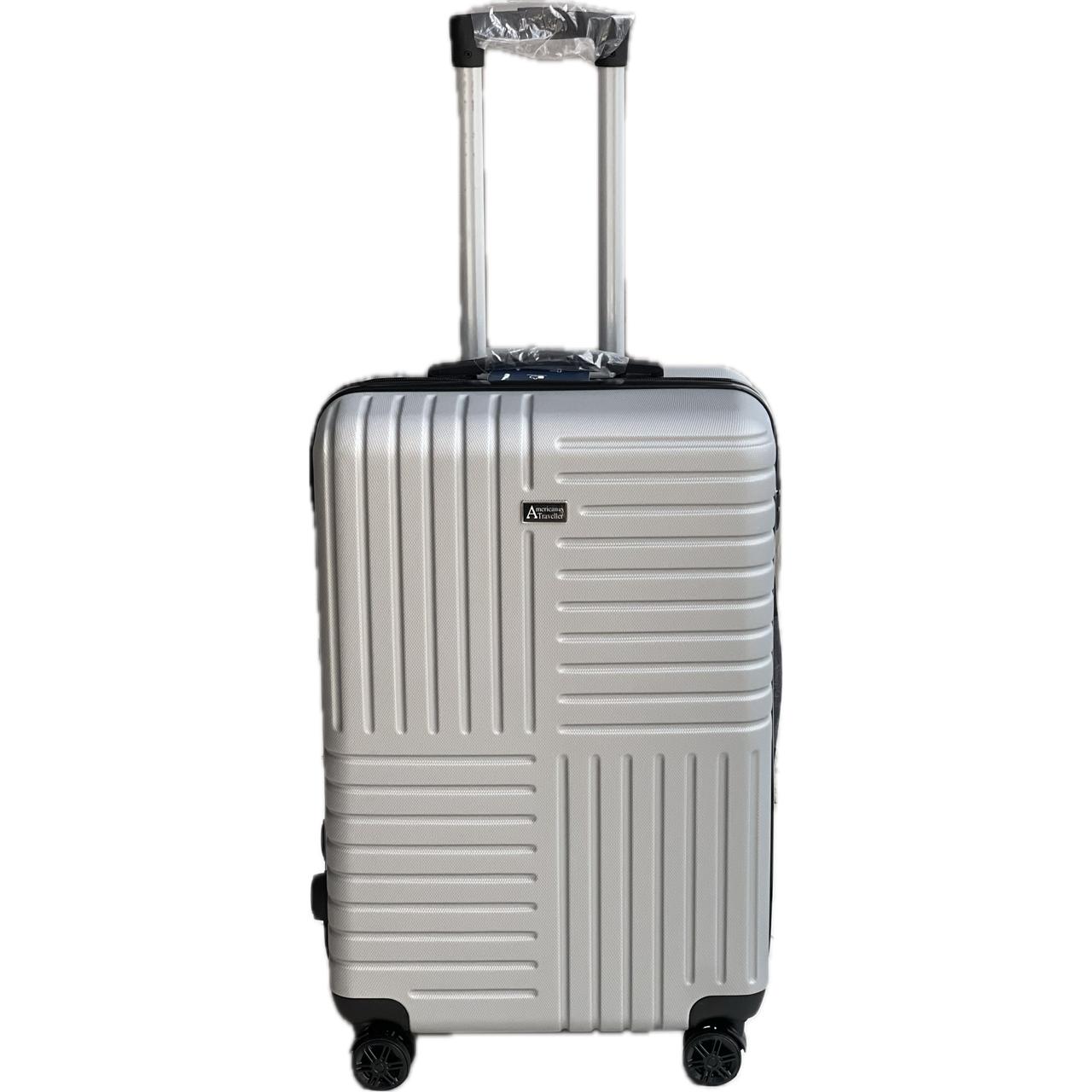 American Traveller Silver Suitcase Set