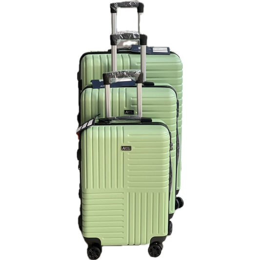 American Traveller Green Suitcase Set