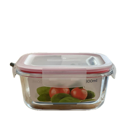 Glass Squared Lunch Box - 800 ML