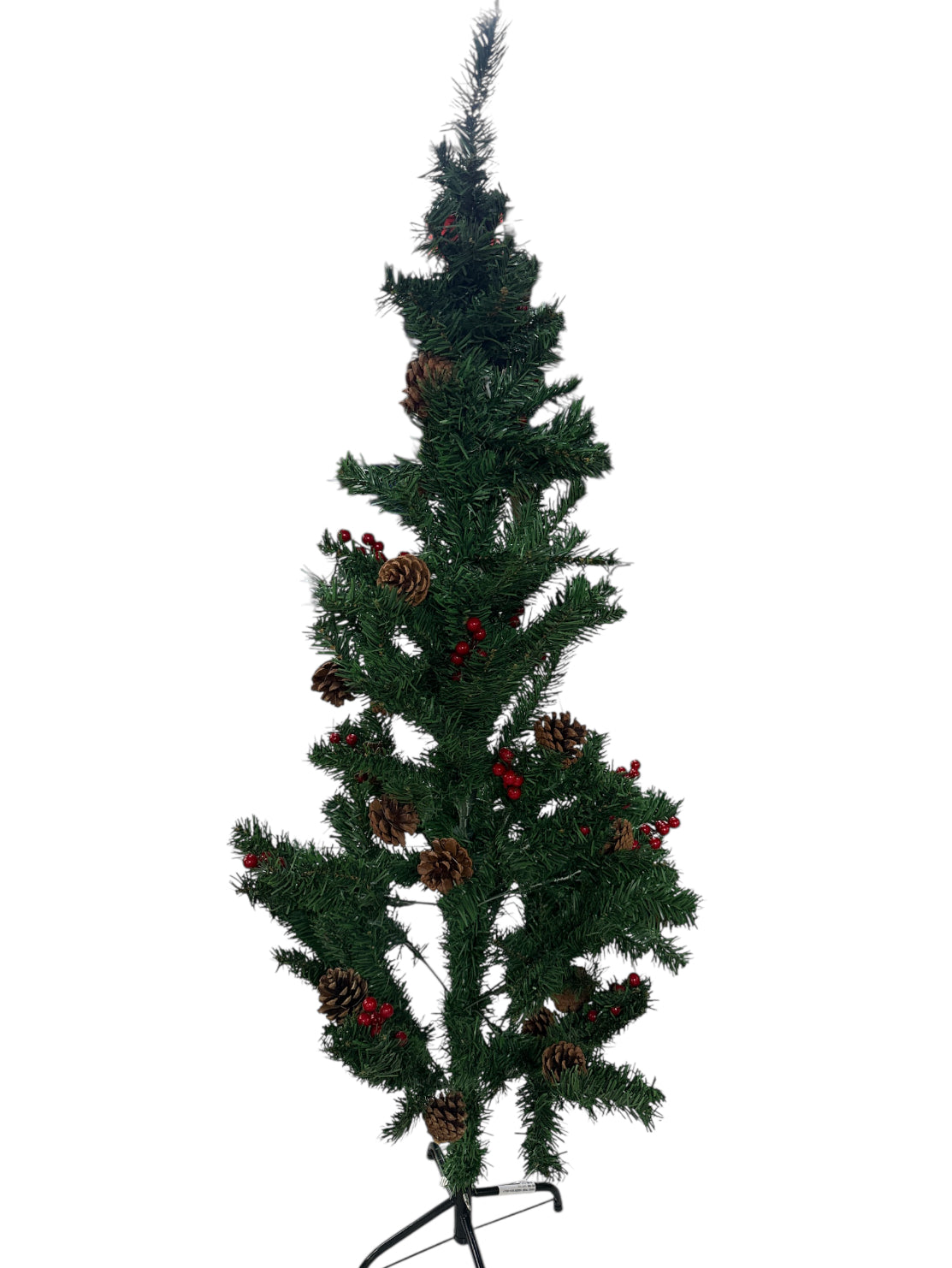 Xmas Tree With Holly and Acorn - 210 CM
