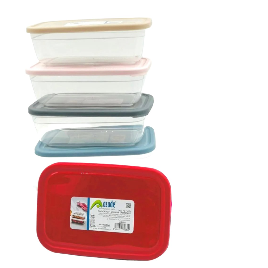 Rectangular Food Container - 2400ML