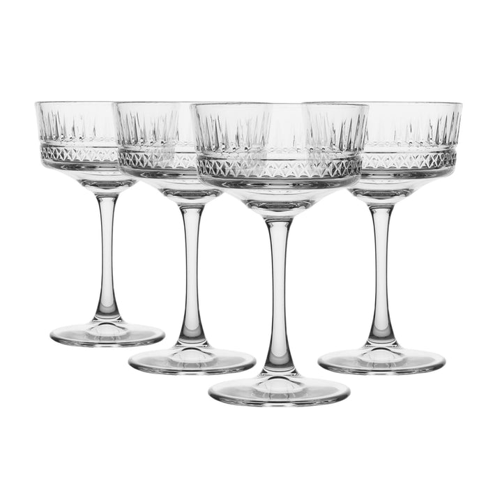 4 Piece Champagne Coupe Set - Elysia