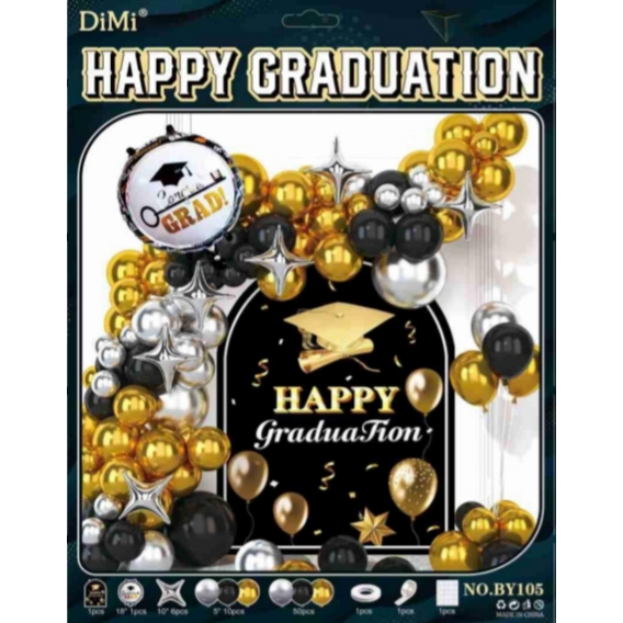 Happy Graduation Balloon Set