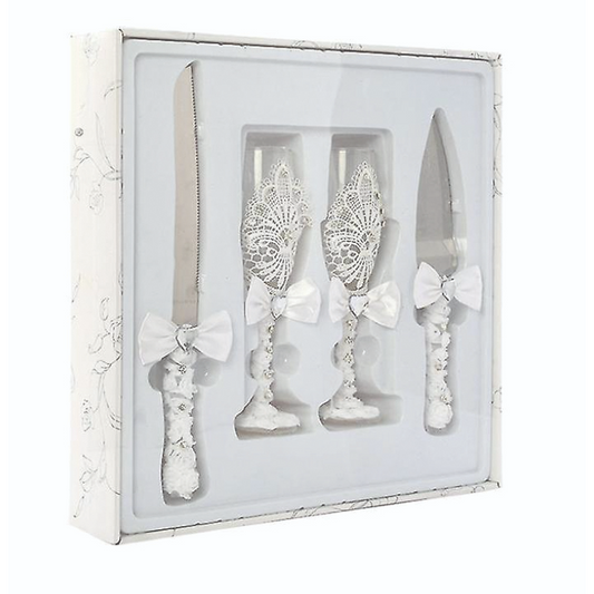 Wedding Set - Knives & Glasses