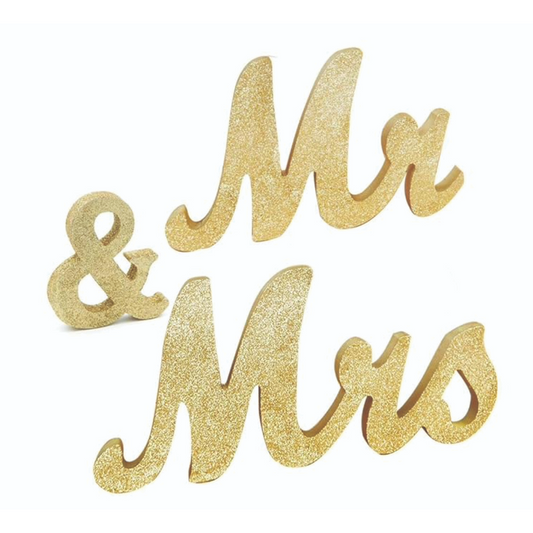 Mr & Mrs Letters Wedding Decoration