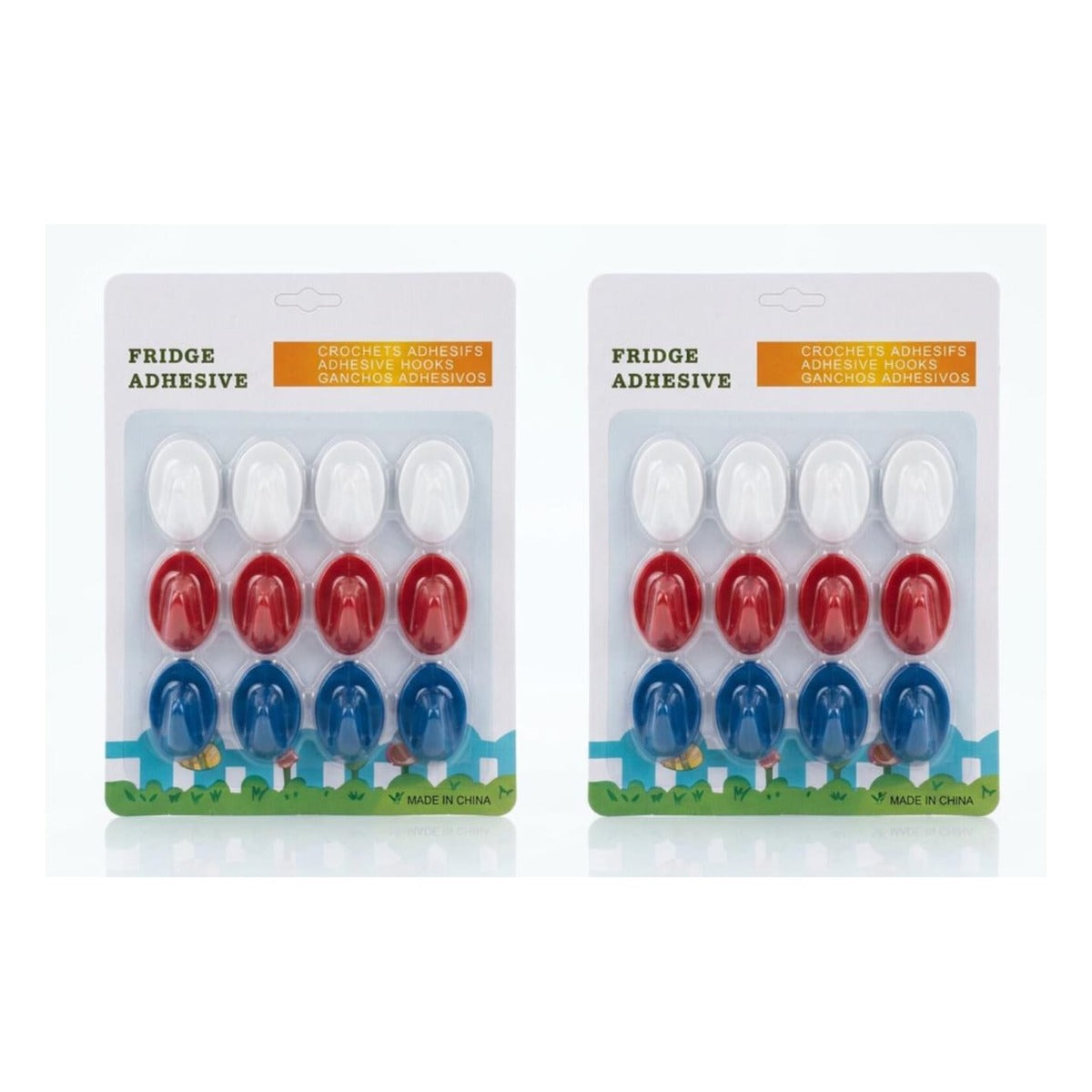 12 Piece Adhesive Hooks