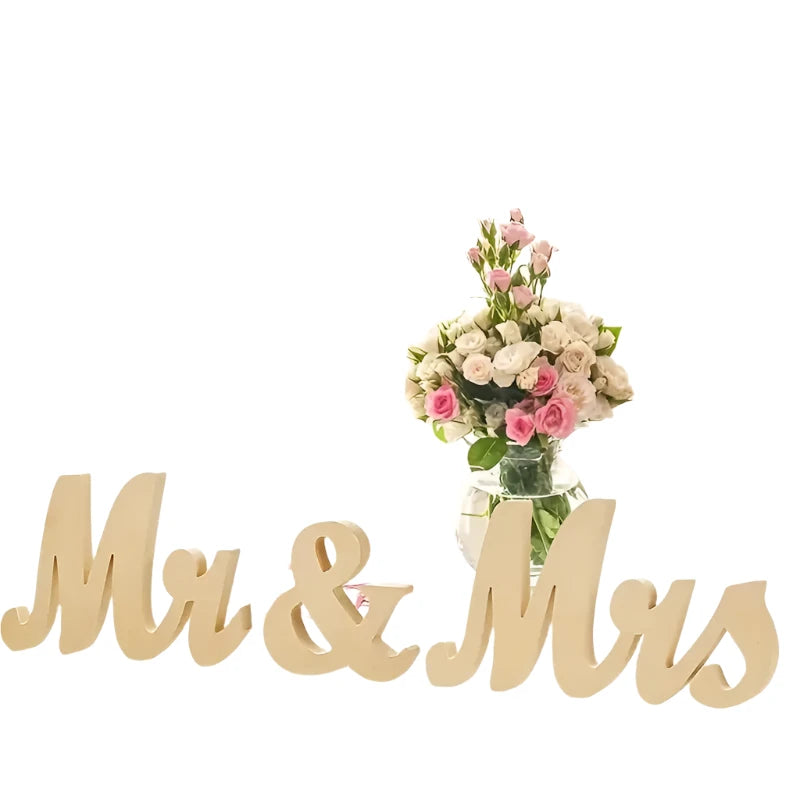 Mr & Mrs Letters Wedding Decoration