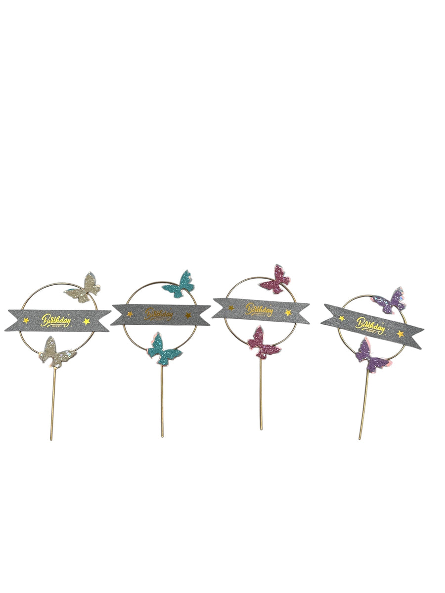 Cake Topper With Butterfly