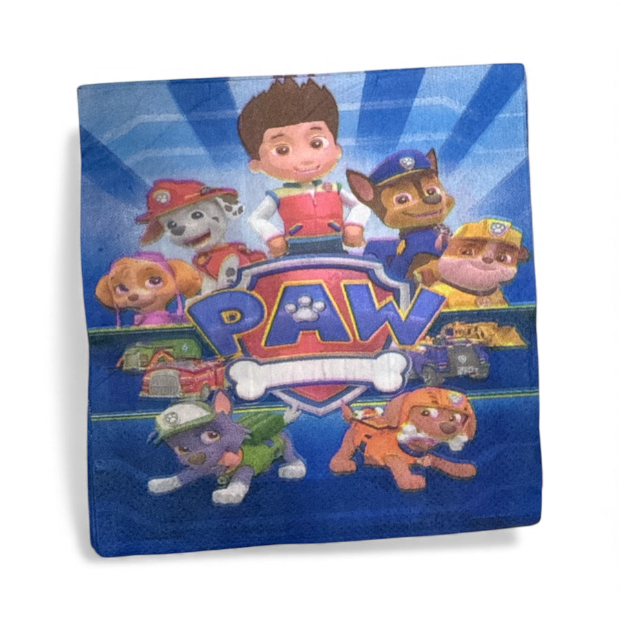 20 PC Paw Patrol Napkins