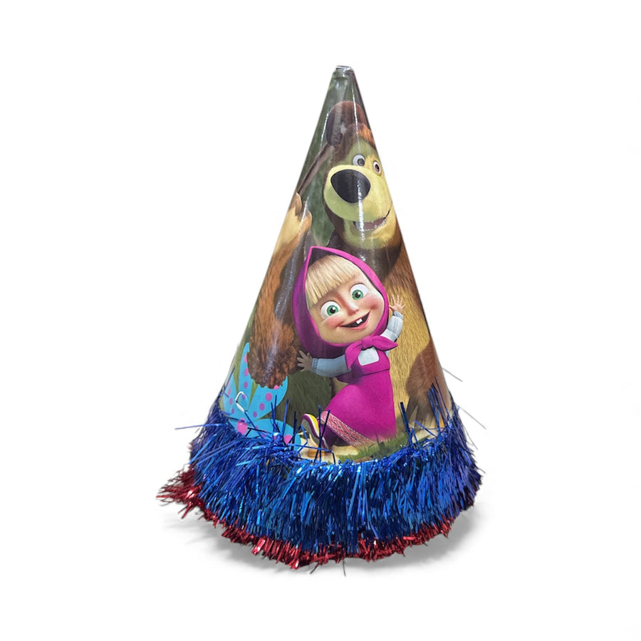 10 PC Masha Paper Hats