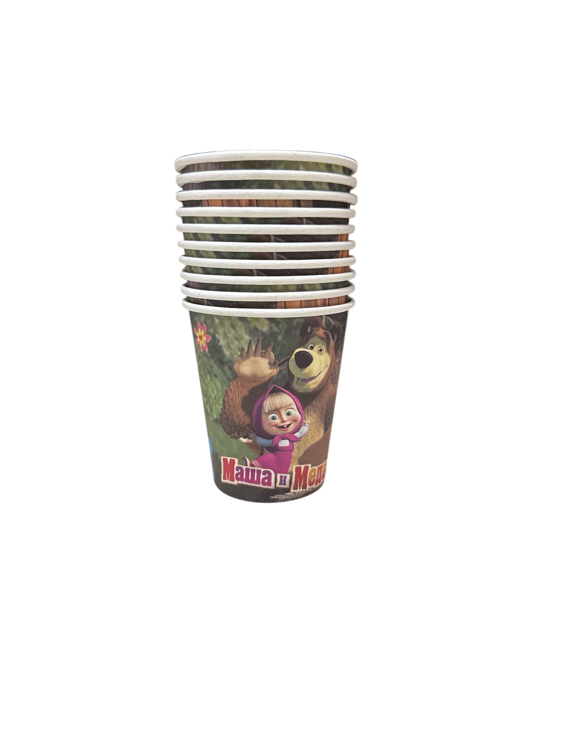 10 PC Masha Paper Cups