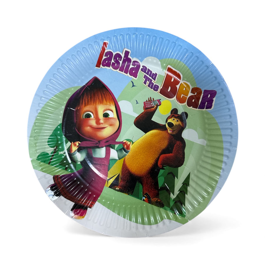 10PC Masha Paper Plate