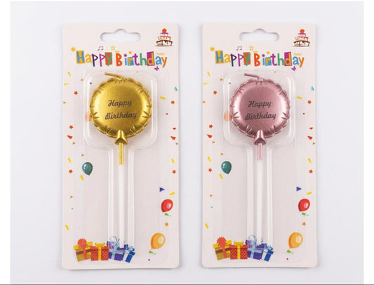 Round Candle Happy Birthday