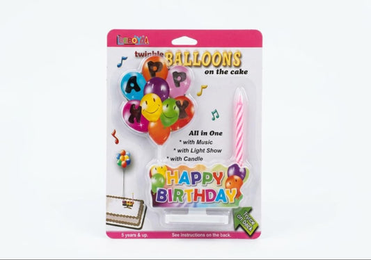 Ballons Birthday Candle