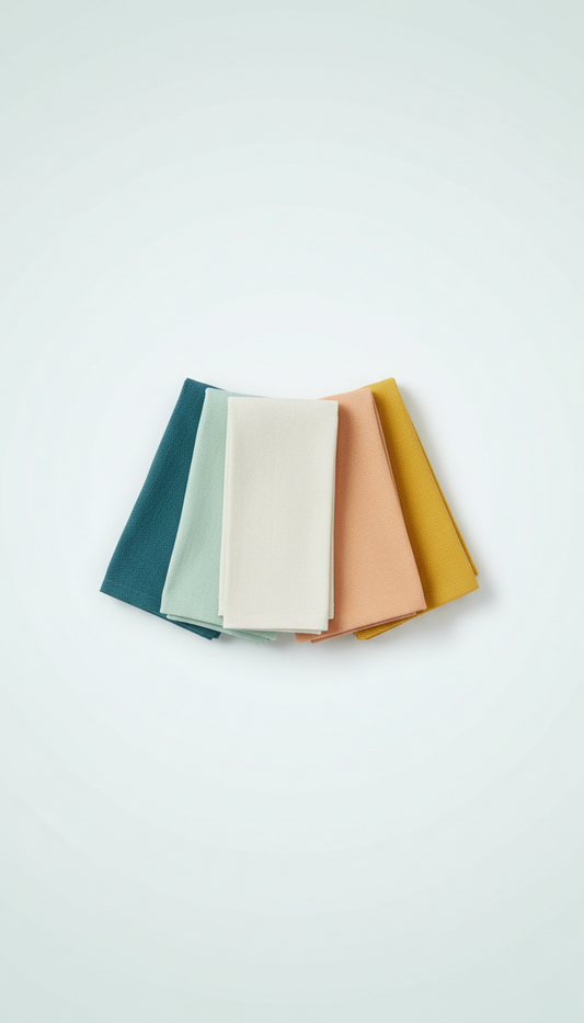Multipack cotton kitchen towels set of 4