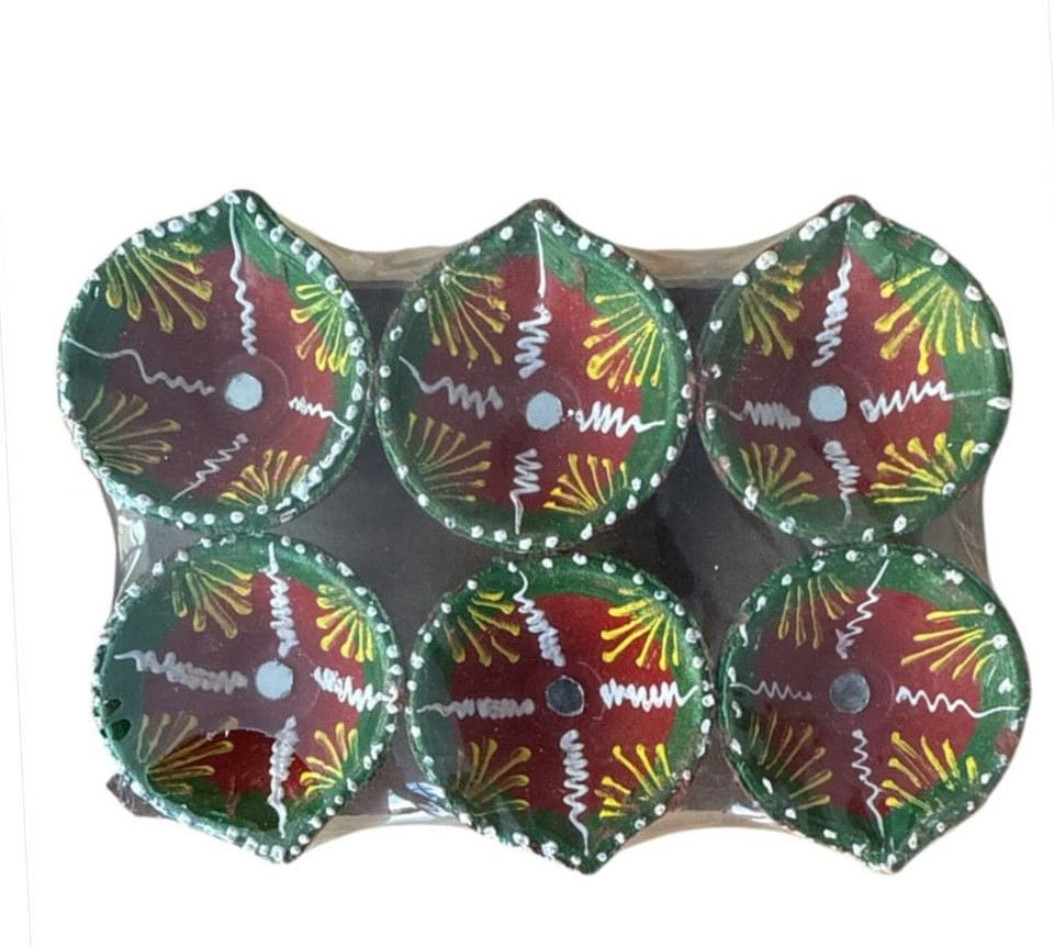 6 Pieces Diya