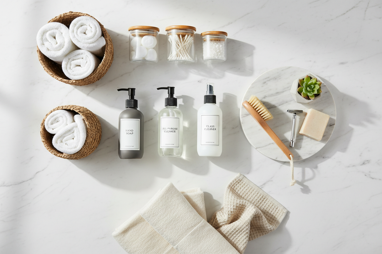 Storage, Cleaning & Bathroom